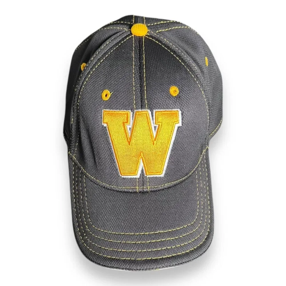 Wasatch Wasps Highschool Universal Athletics Black Embroidered Flex Fit Hat